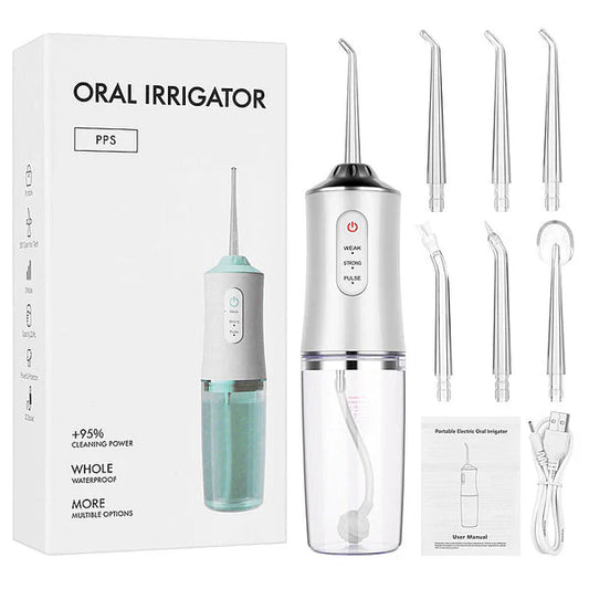 IRRIGADOR PROFESIONAL ORAL ANTISARRO RECARGABLE 4 BOQUILLAS